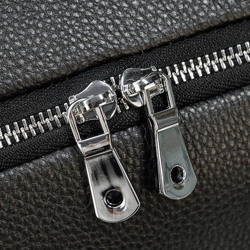 Black Leather Duffle Bag | MERIDA - Image 25
