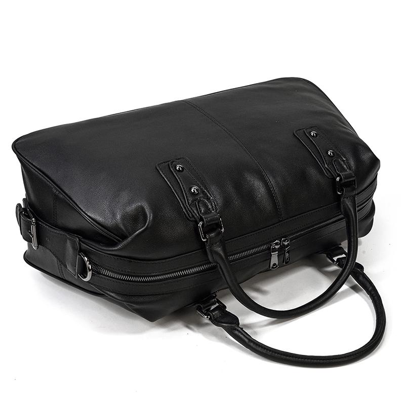 Black Leather Holdall | MONTERREY - Image 10