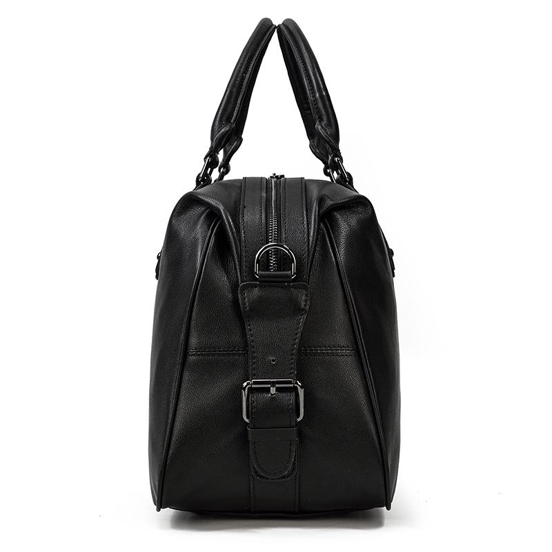 Black Leather Holdall | MONTERREY - Image 11