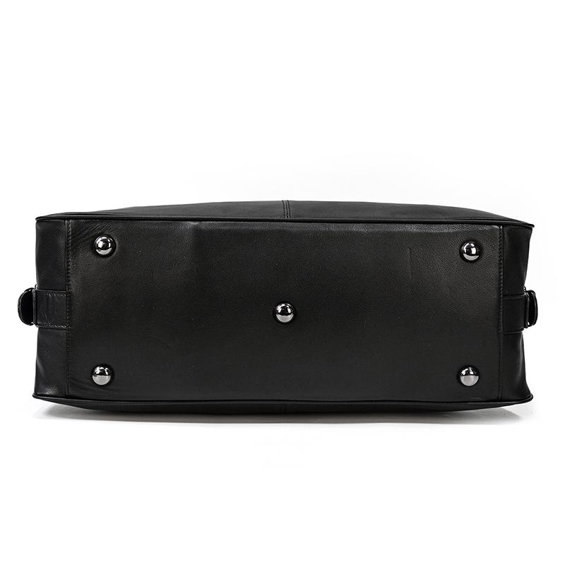 Black Leather Holdall | MONTERREY - Image 12