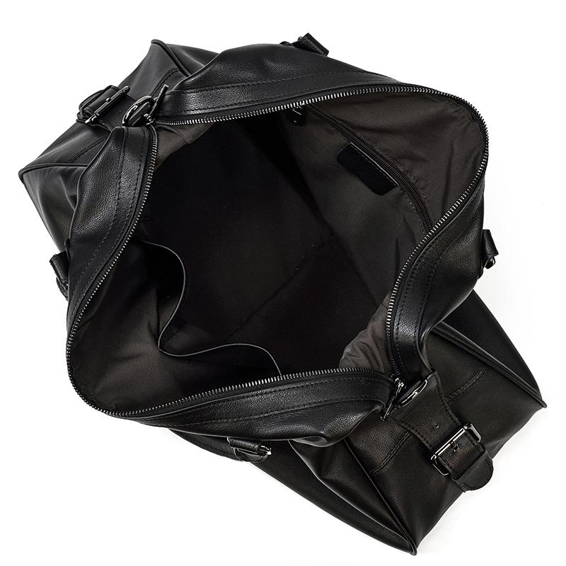 Black Leather Holdall | MONTERREY - Image 13