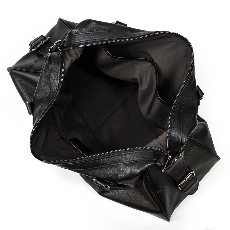 Black Leather Holdall | MONTERREY - Image 14