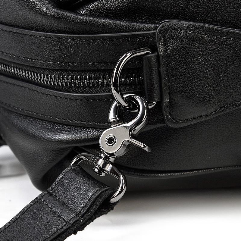 Black Leather Holdall | MONTERREY - Image 19