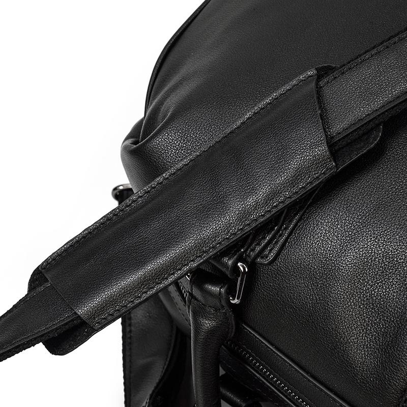 Black Leather Holdall | MONTERREY - Image 24