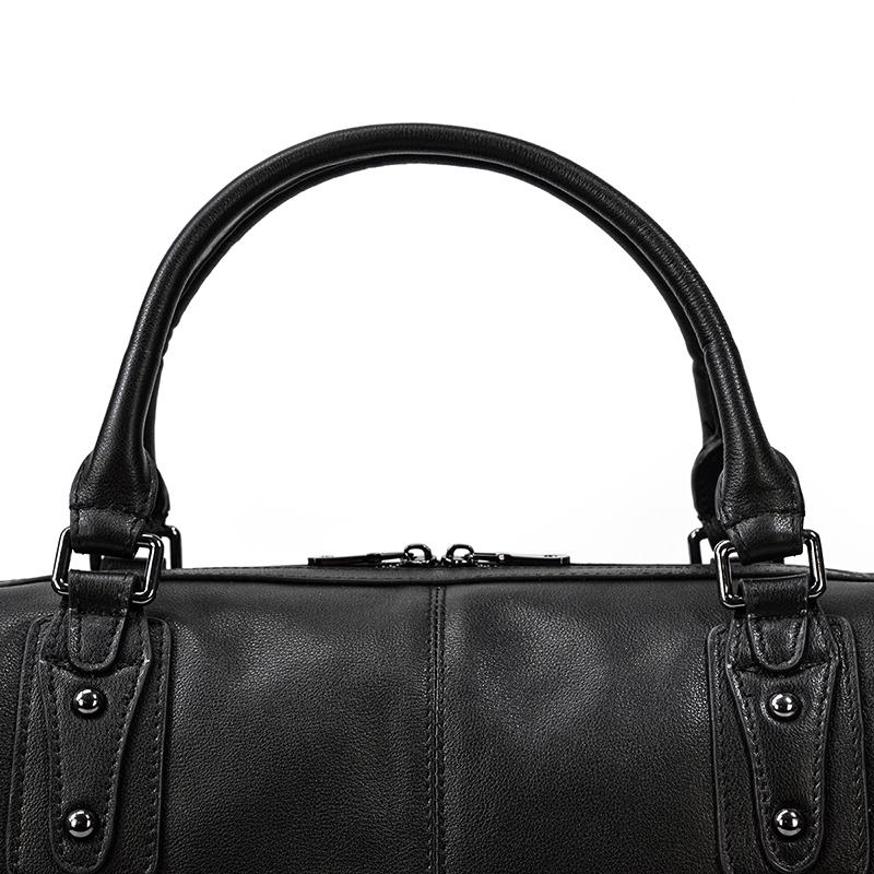 Black Leather Holdall | MONTERREY - Image 25