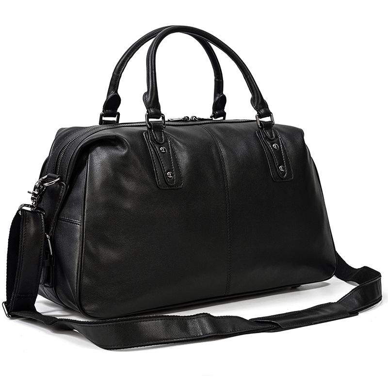 Black Leather Holdall | MONTERREY - Image 4
