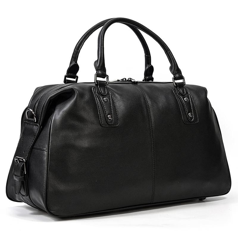 Black Leather Holdall | MONTERREY - Image 5