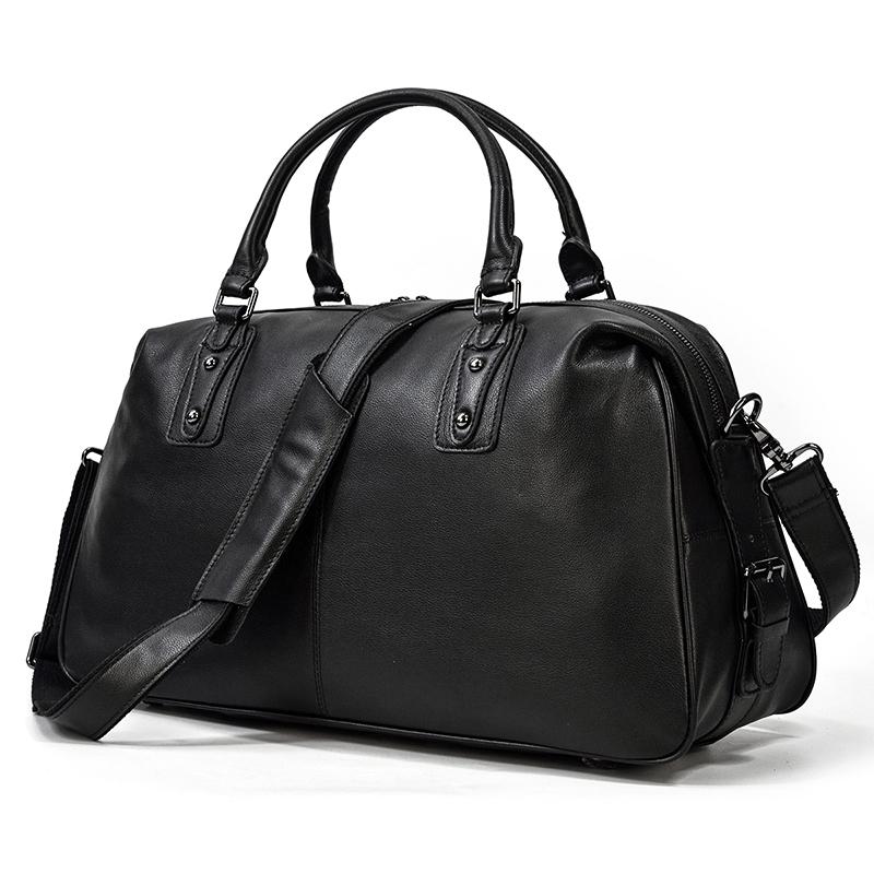 Black Leather Holdall | MONTERREY - Image 6