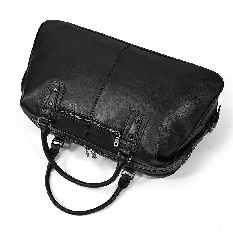 Black Leather Holdall | MONTERREY - Image 9