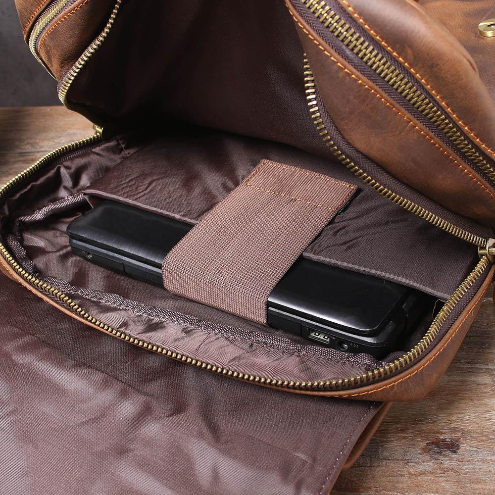 Brown Leather Rucksack | ÅRE - Image 11