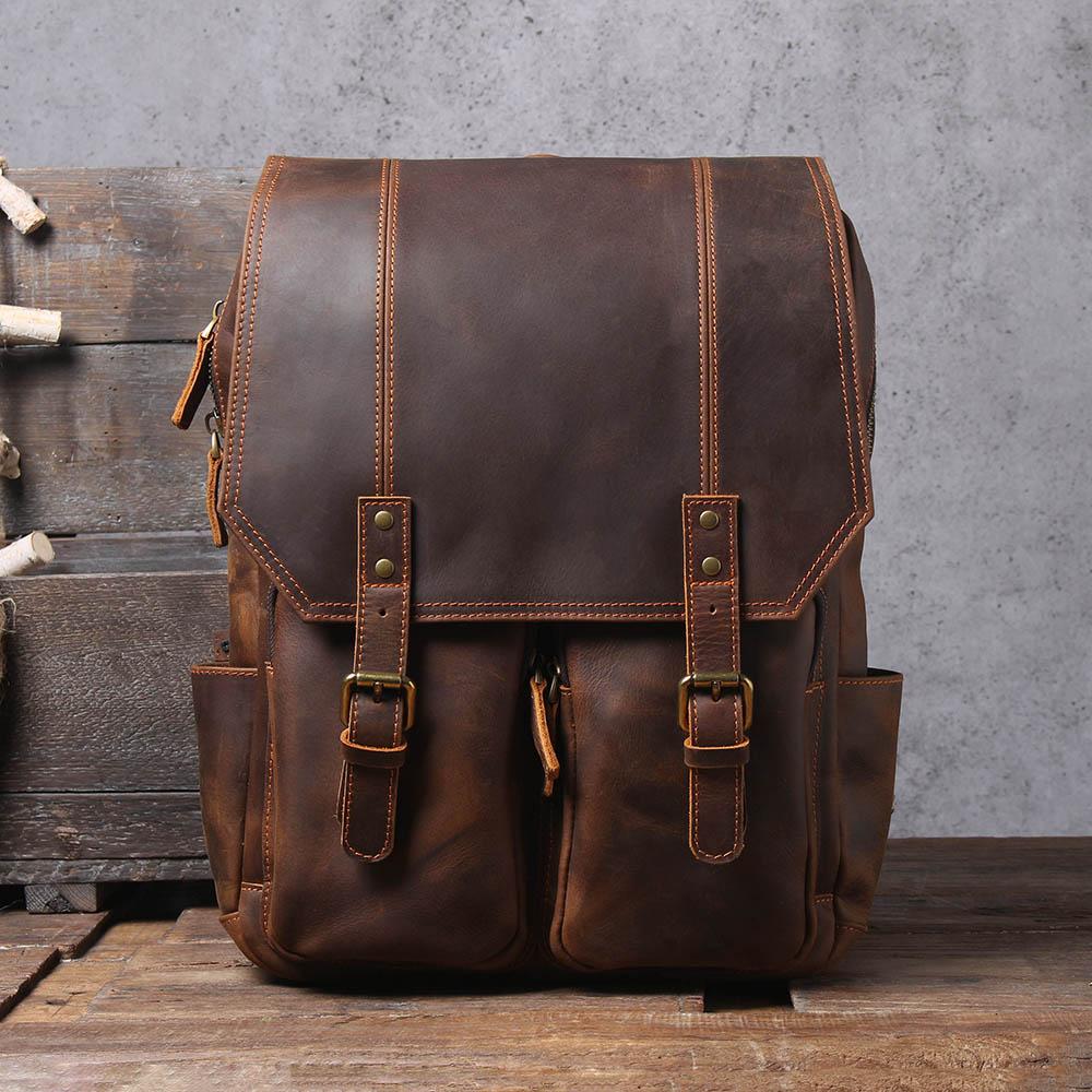 Brown Leather Rucksack | ÅRE - Image 13