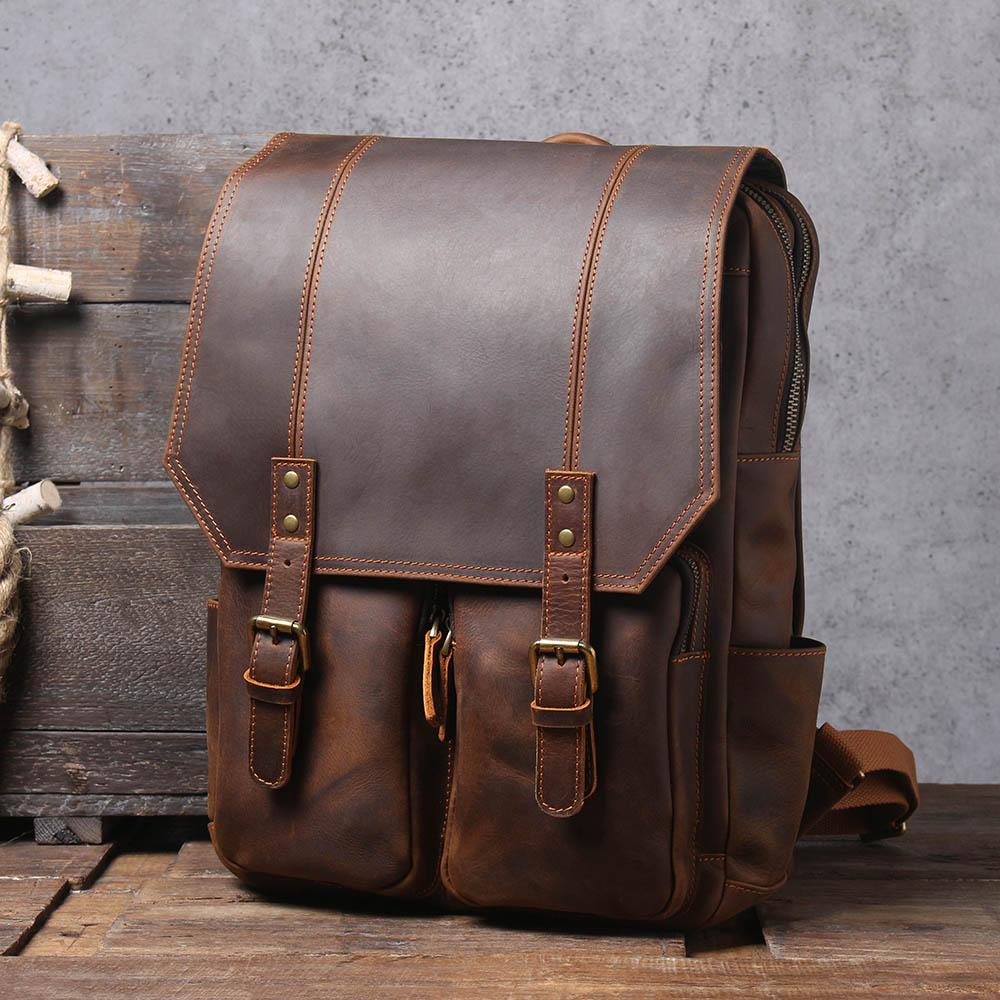 Brown Leather Rucksack | ÅRE - Image 14