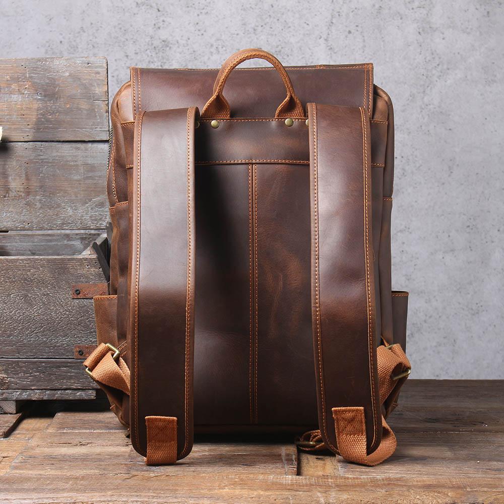 Brown Leather Rucksack | ÅRE - Image 16