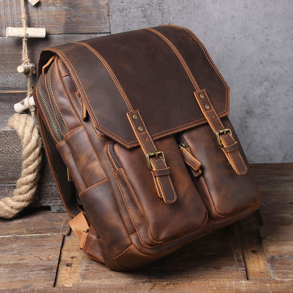 Brown Leather Rucksack | ÅRE - Image 18