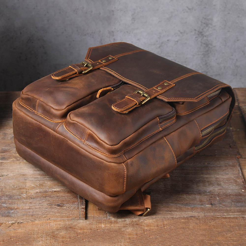 Brown Leather Rucksack | ÅRE - Image 20