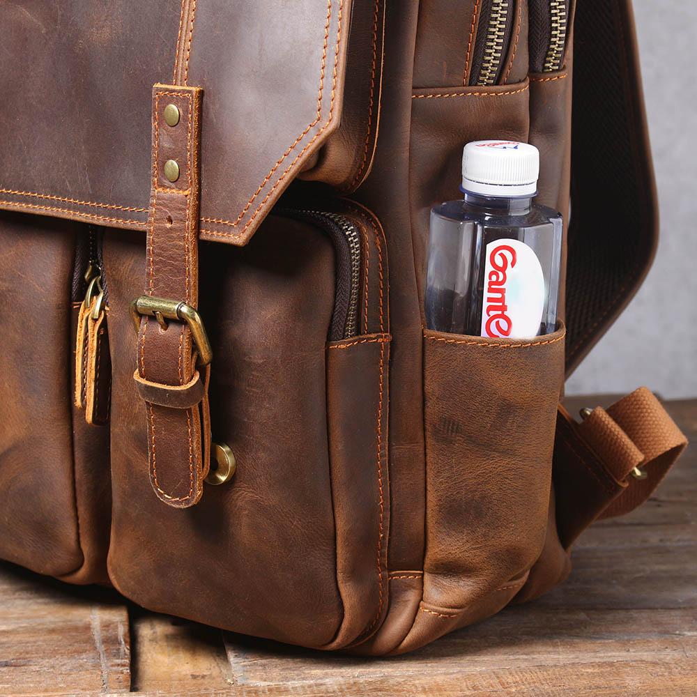 Brown Leather Rucksack | ÅRE - Image 23