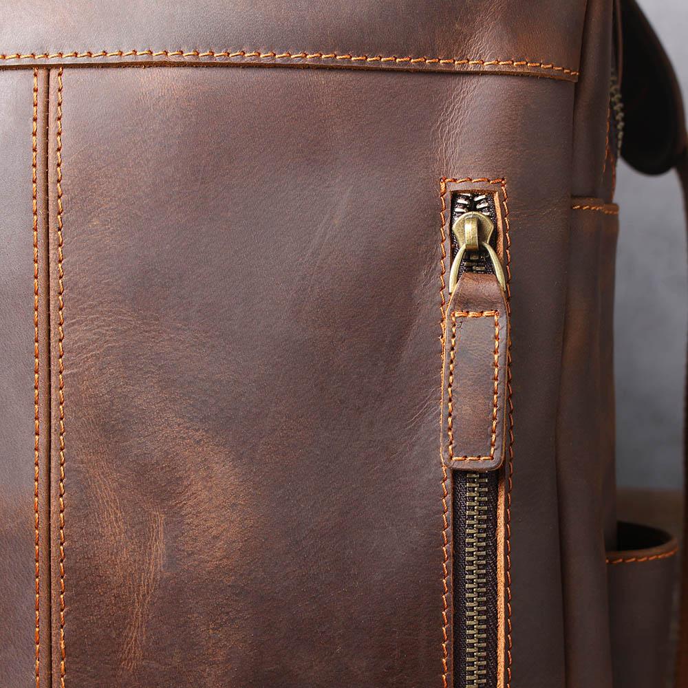 Brown Leather Rucksack | ÅRE - Image 29