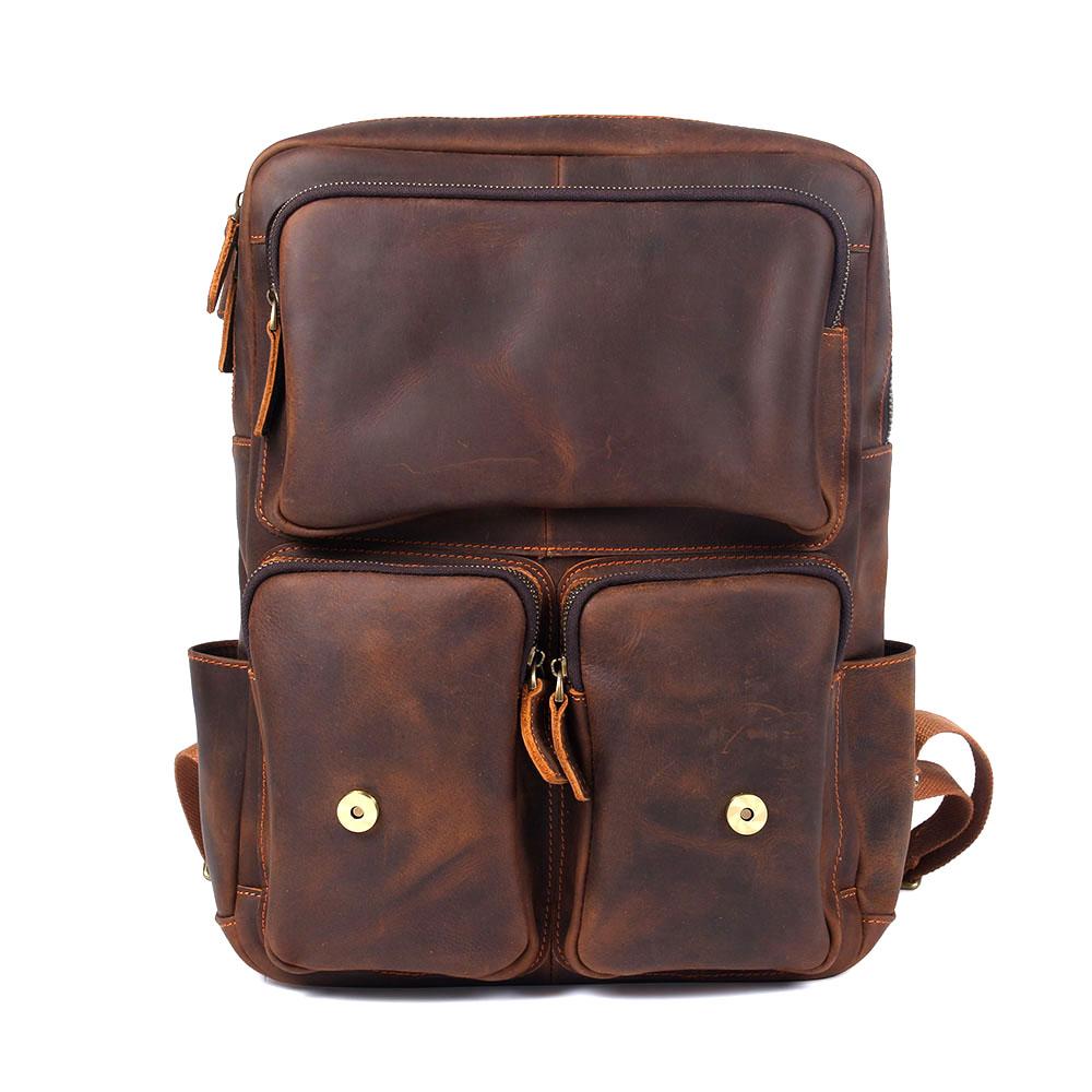 Brown Leather Rucksack | ÅRE - Image 4