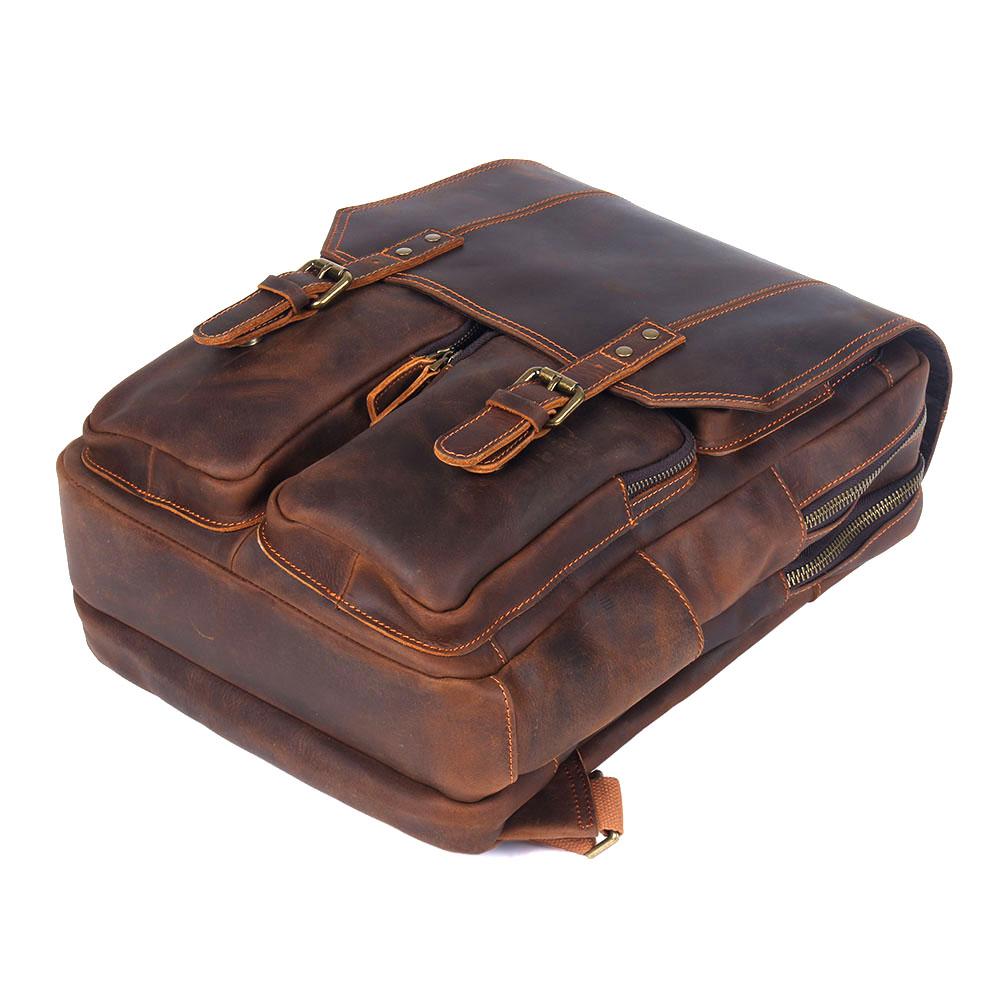 Brown Leather Rucksack | ÅRE - Image 5
