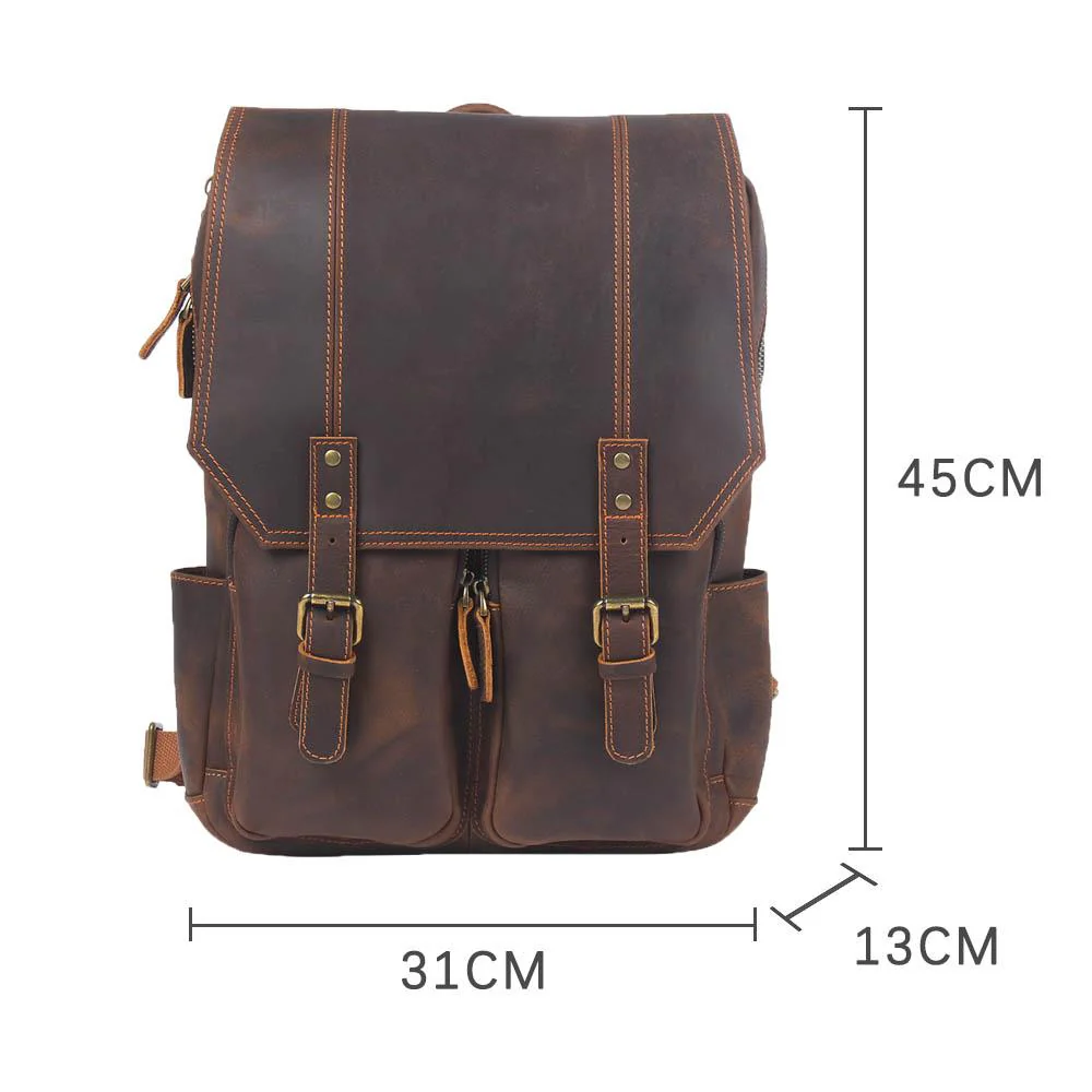 Brown Leather Rucksack | ÅRE - Image 7