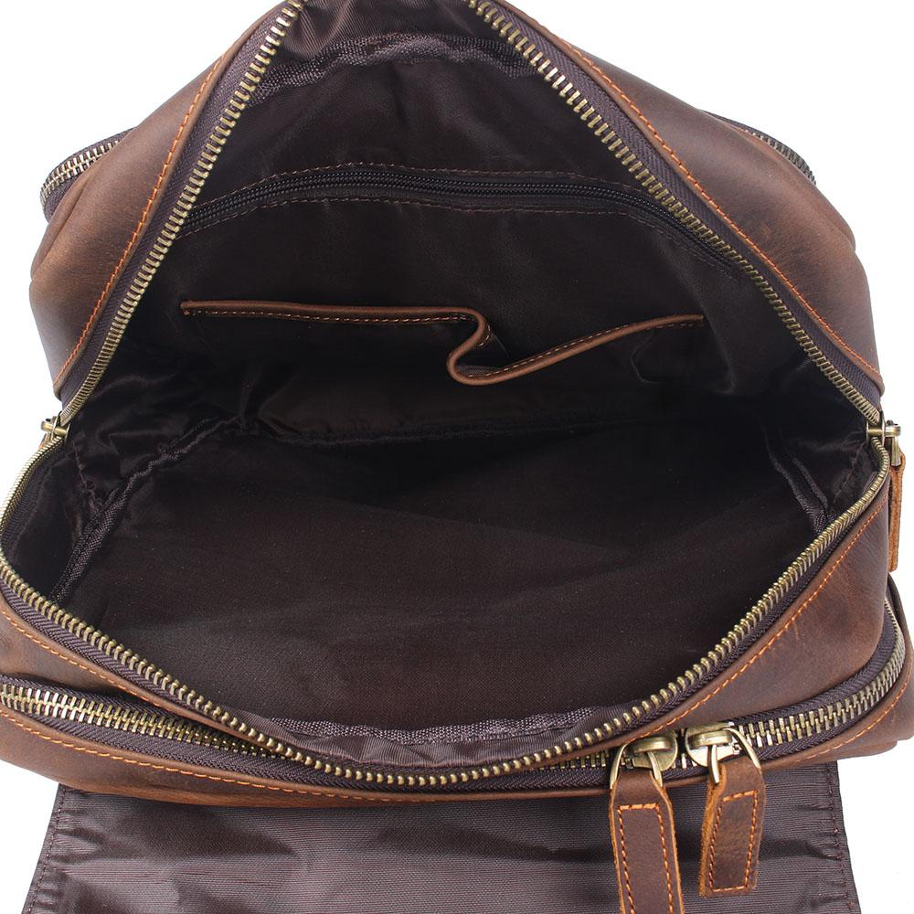 Brown Leather Rucksack | ÅRE - Image 9