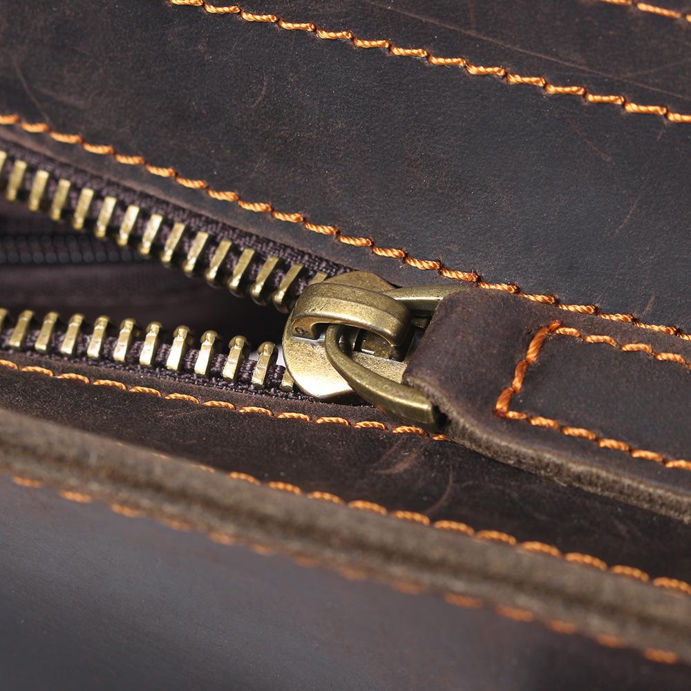 Brown Leather Tote Bag | AIKA - Image 20
