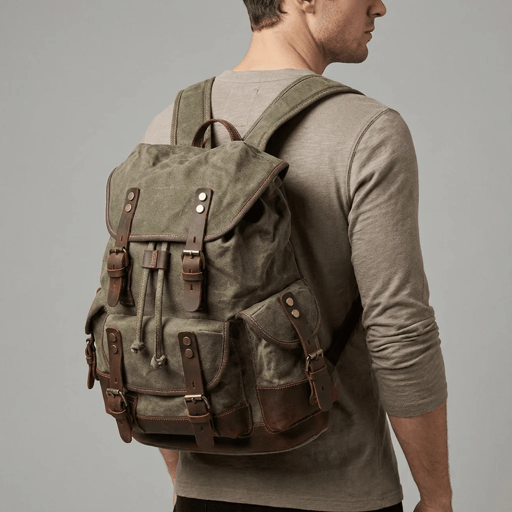 Canvas Hiking Backpack | UPPSALA - Image 14