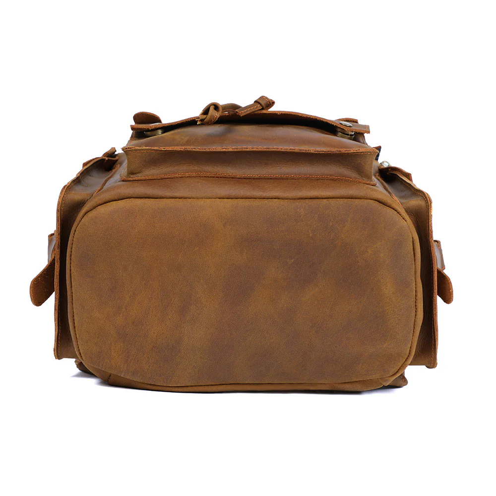 Brown Leather Backpack | KYLO - Image 11
