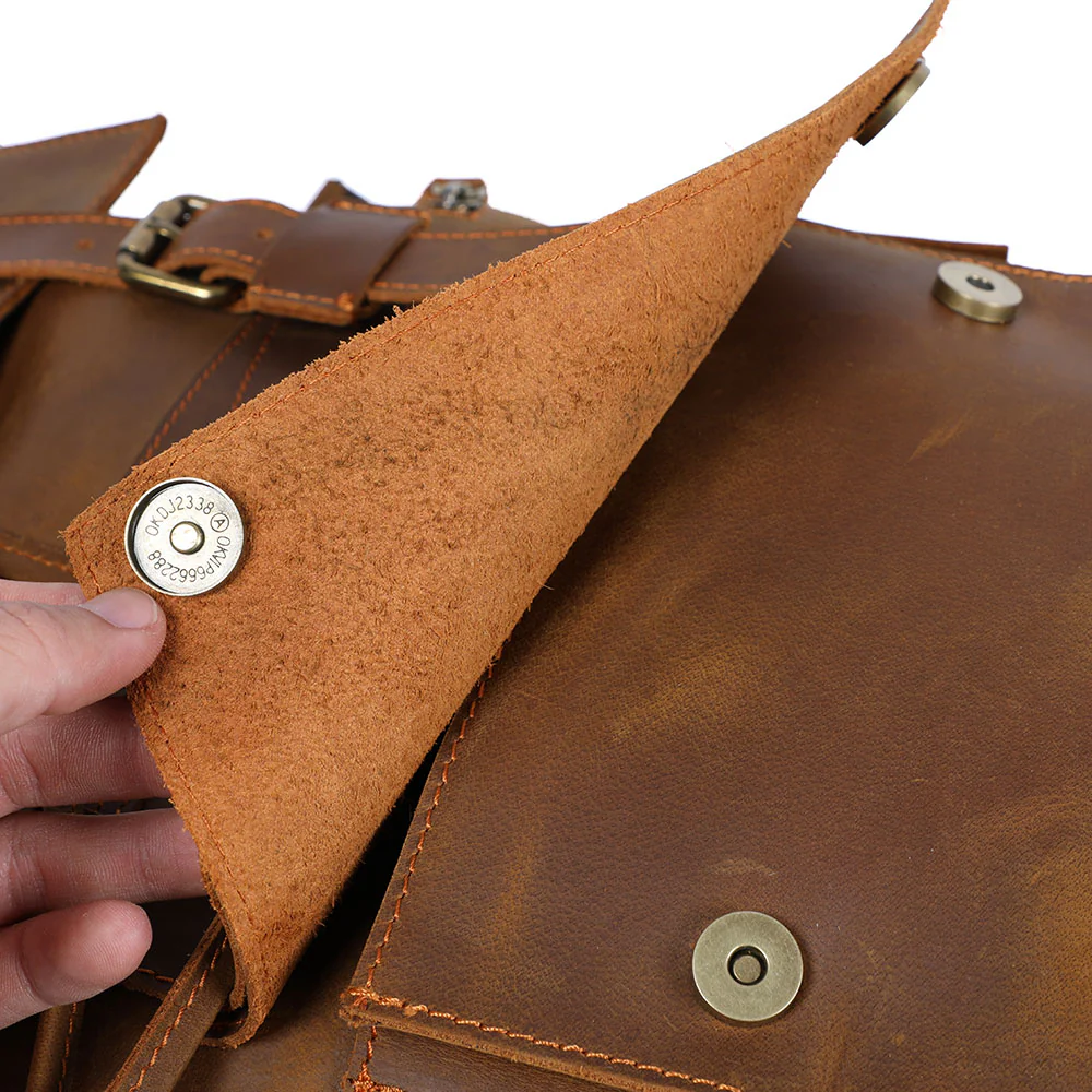 Brown Leather Backpack | KYLO - Image 16