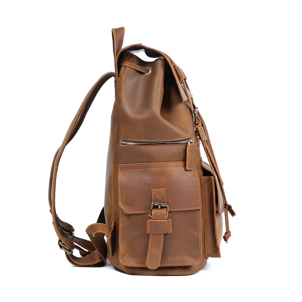 Brown Leather Backpack | KYLO - Image 7