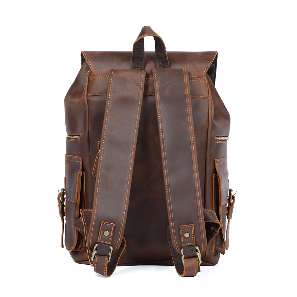 Brown Leather Backpack | KYLO - Image 8