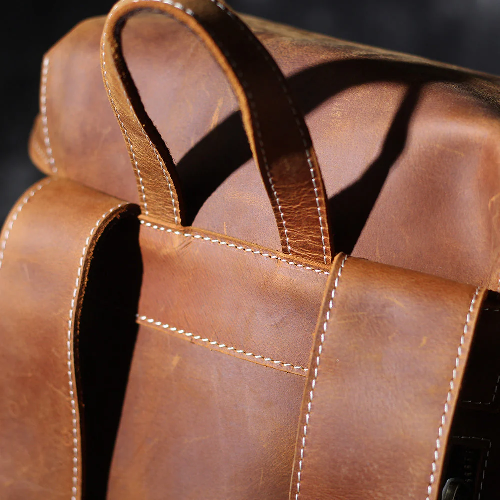 Leather Knapsack | KALINKA - Image 17