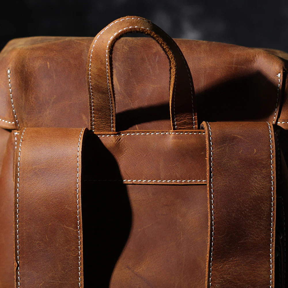 Leather Knapsack | KALINKA - Image 18