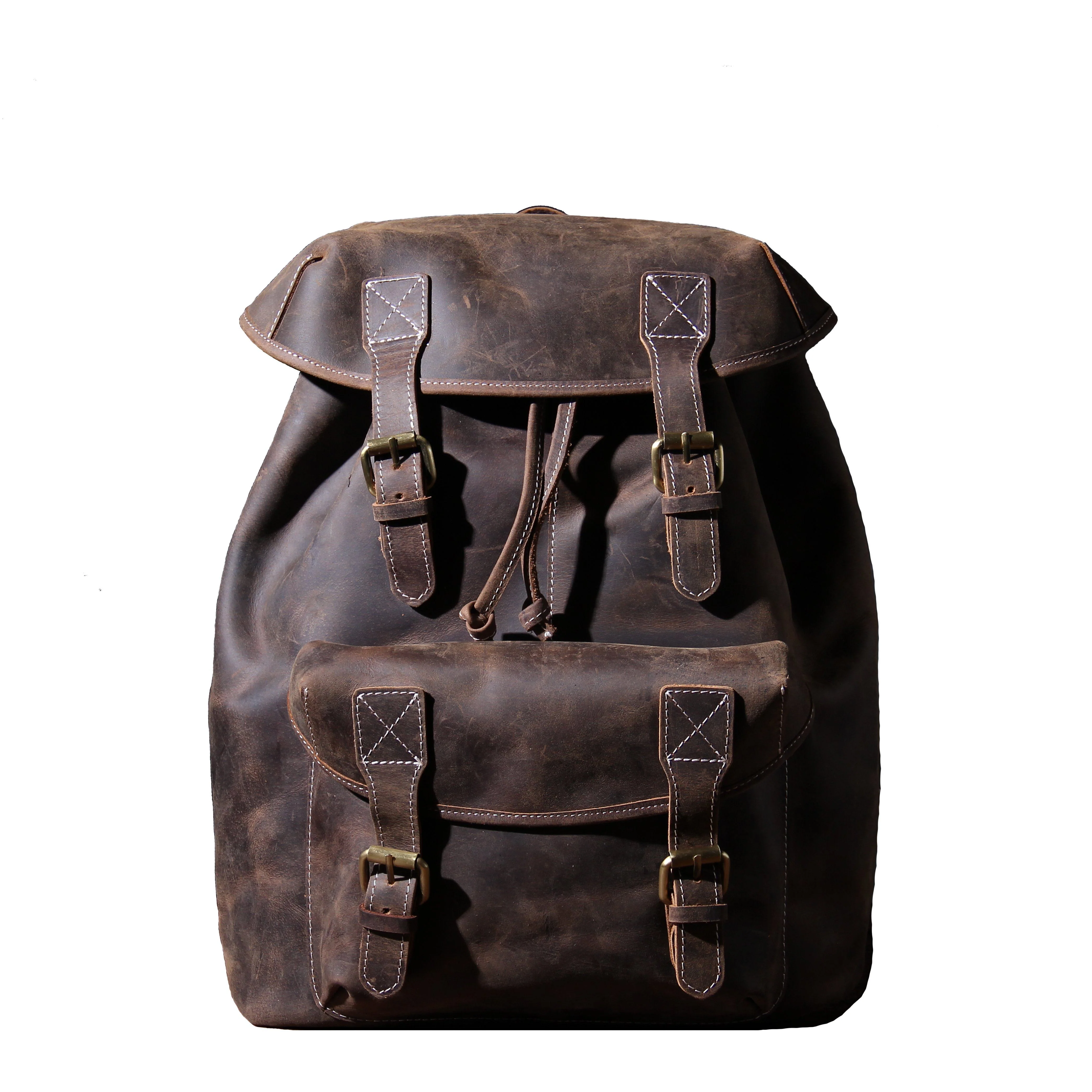 Leather Knapsack | KALINKA - Image 2