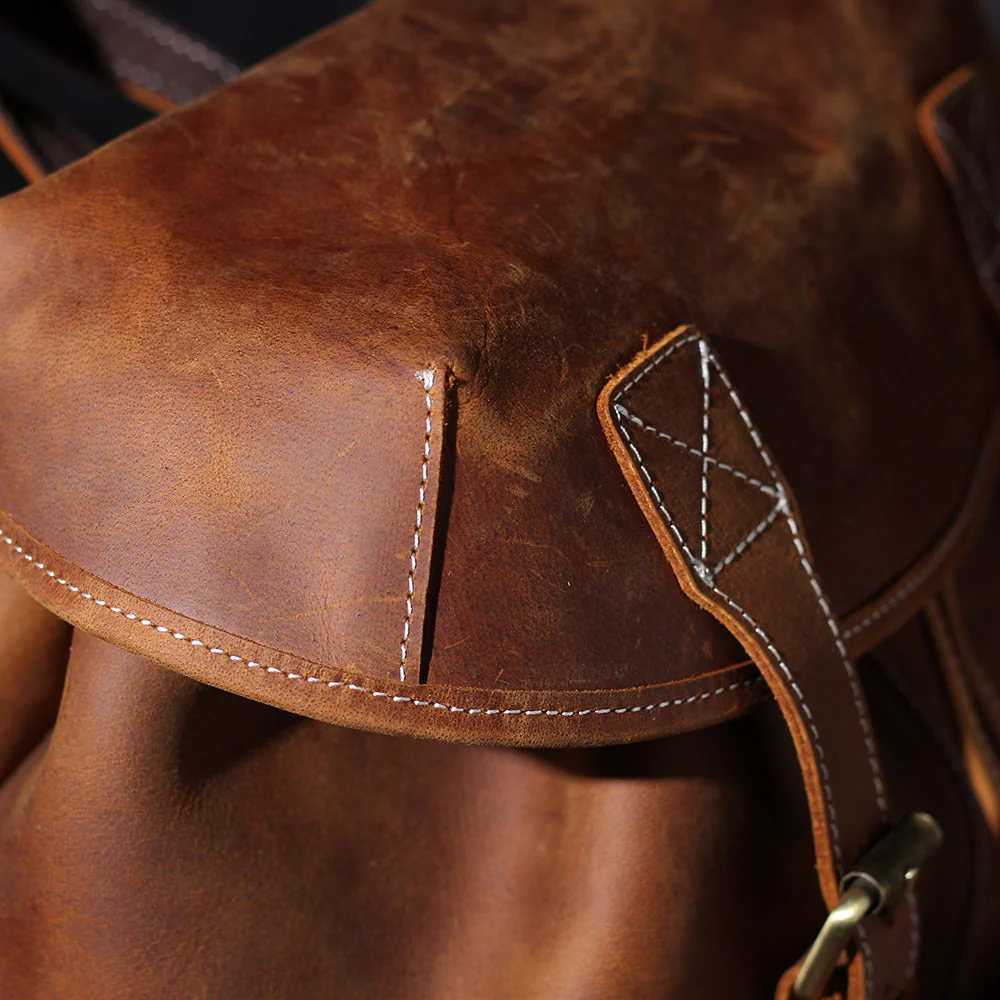 Leather Knapsack | KALINKA - Image 20