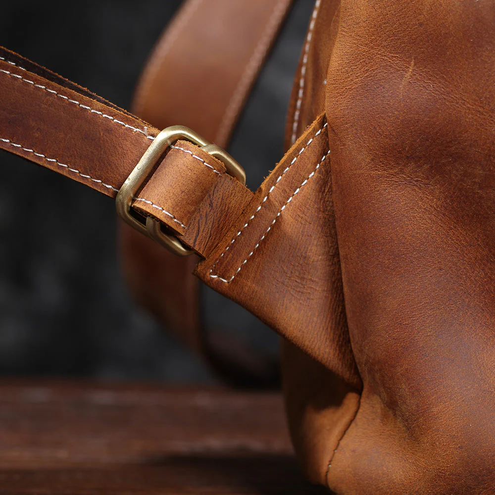 Leather Knapsack | KALINKA - Image 24