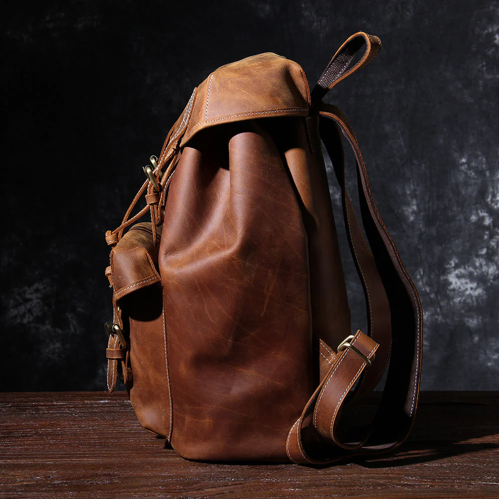 Leather Knapsack | KALINKA - Image 5