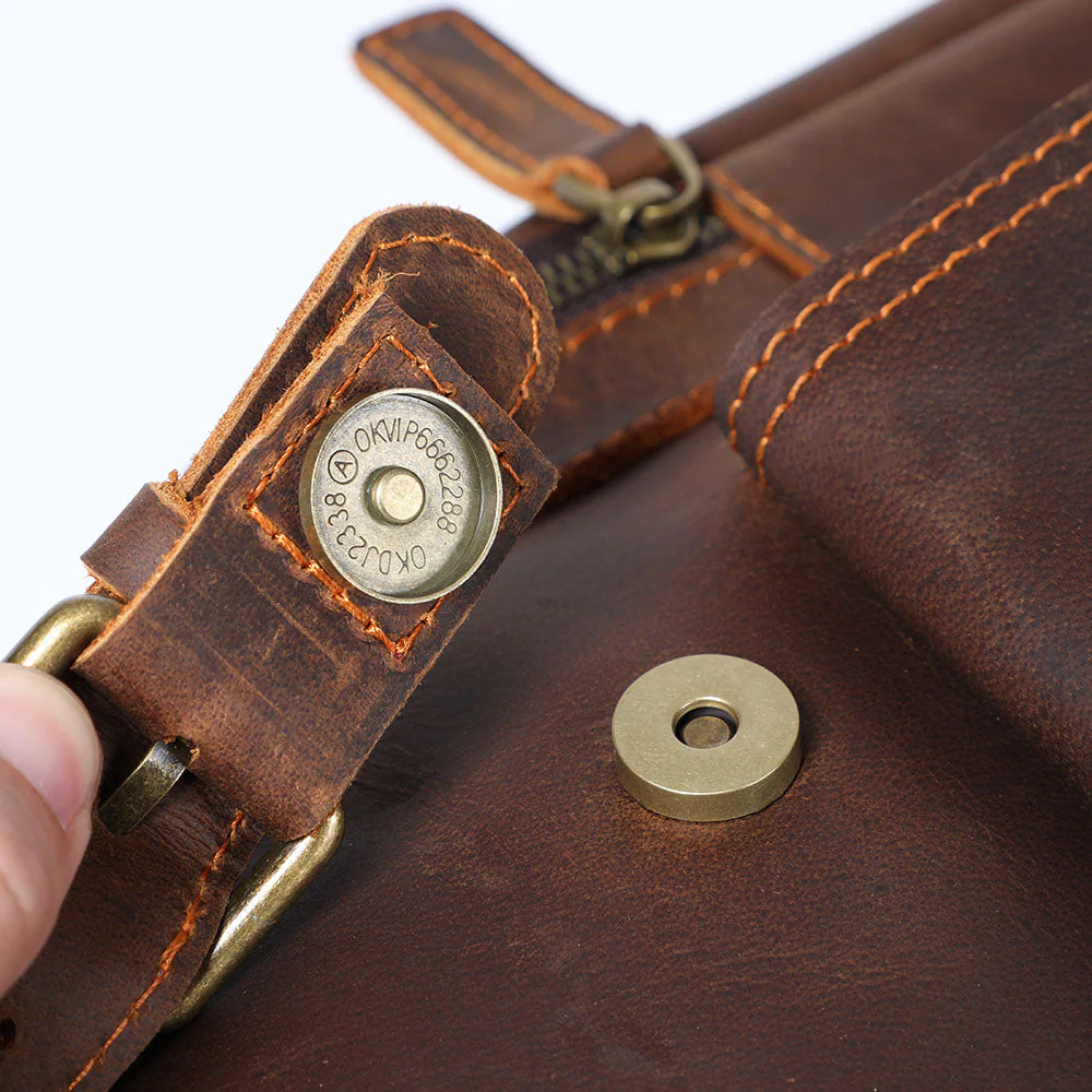 Leather Laptop Backpack | HORE - Image 18
