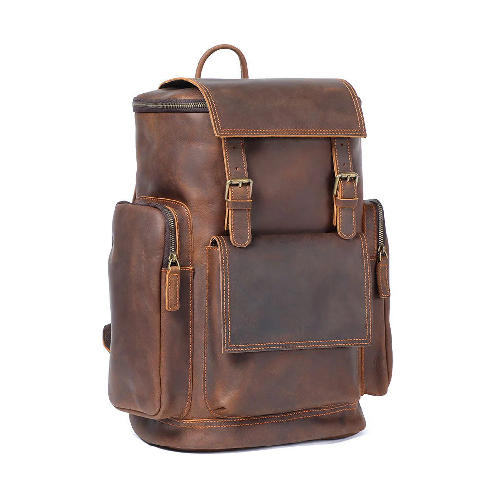 Leather Laptop Backpack | HORE - Image 3