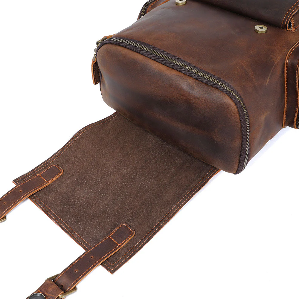 Leather Laptop Backpack | HORE - Image 8