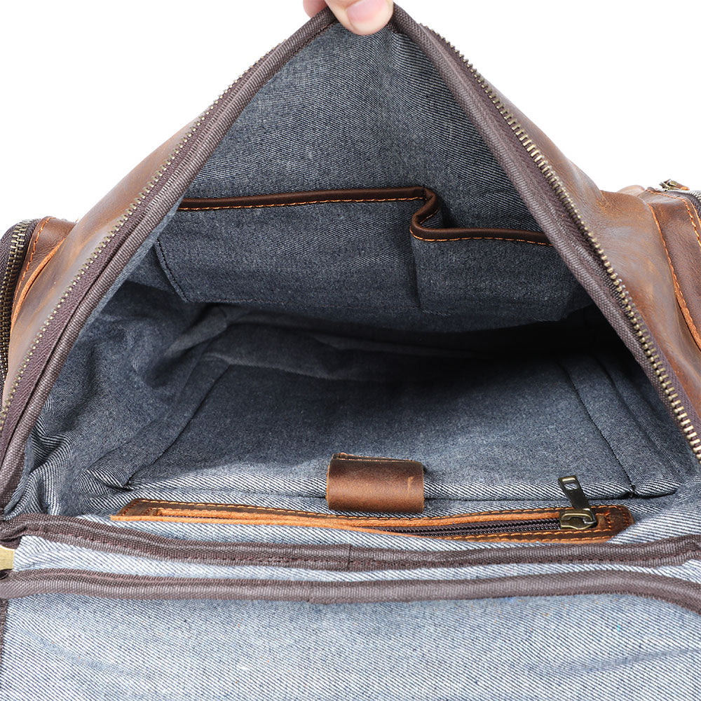 Leather Laptop Backpack | HORE - Image 9