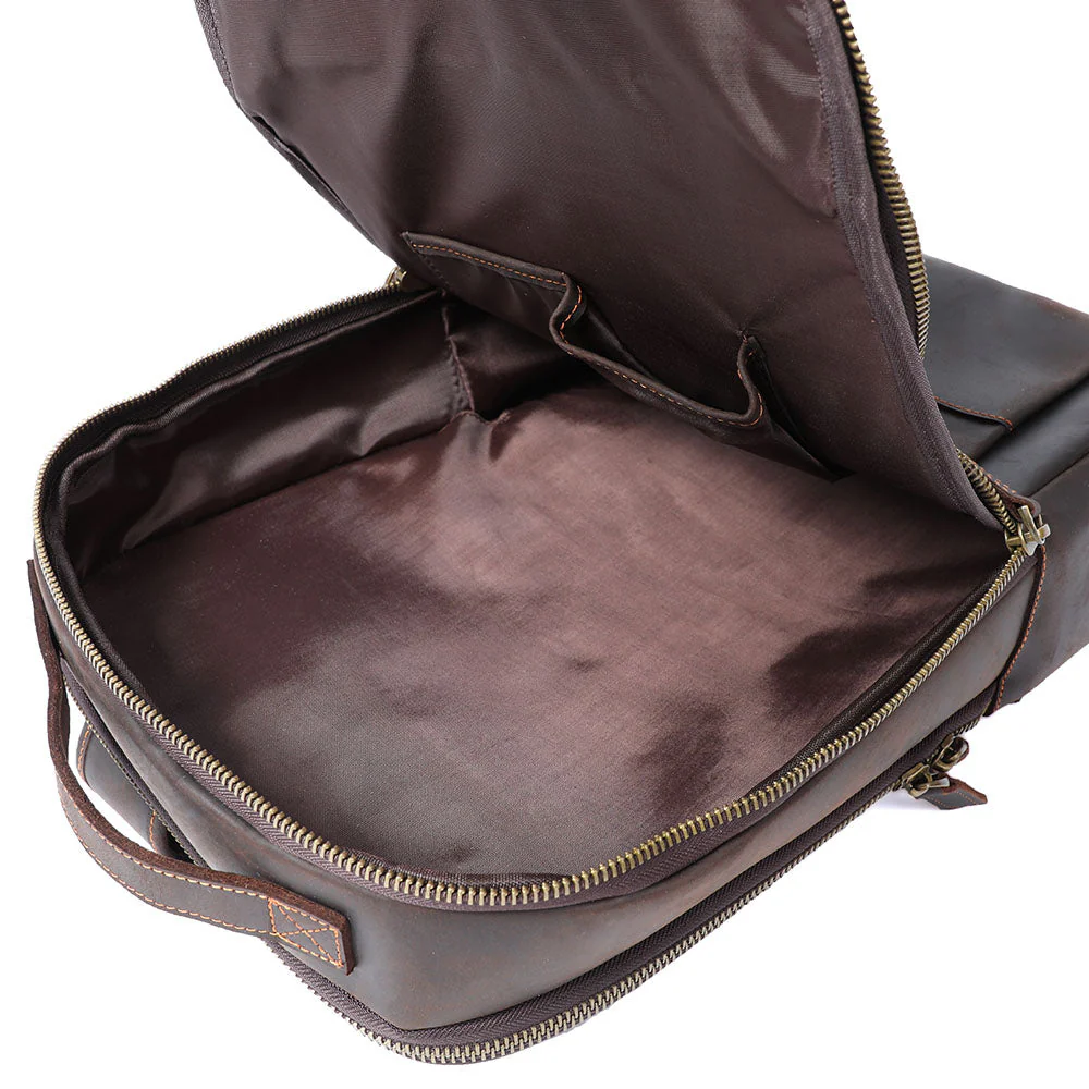 Leather Laptop Rucksack | ROSKA - Image 15