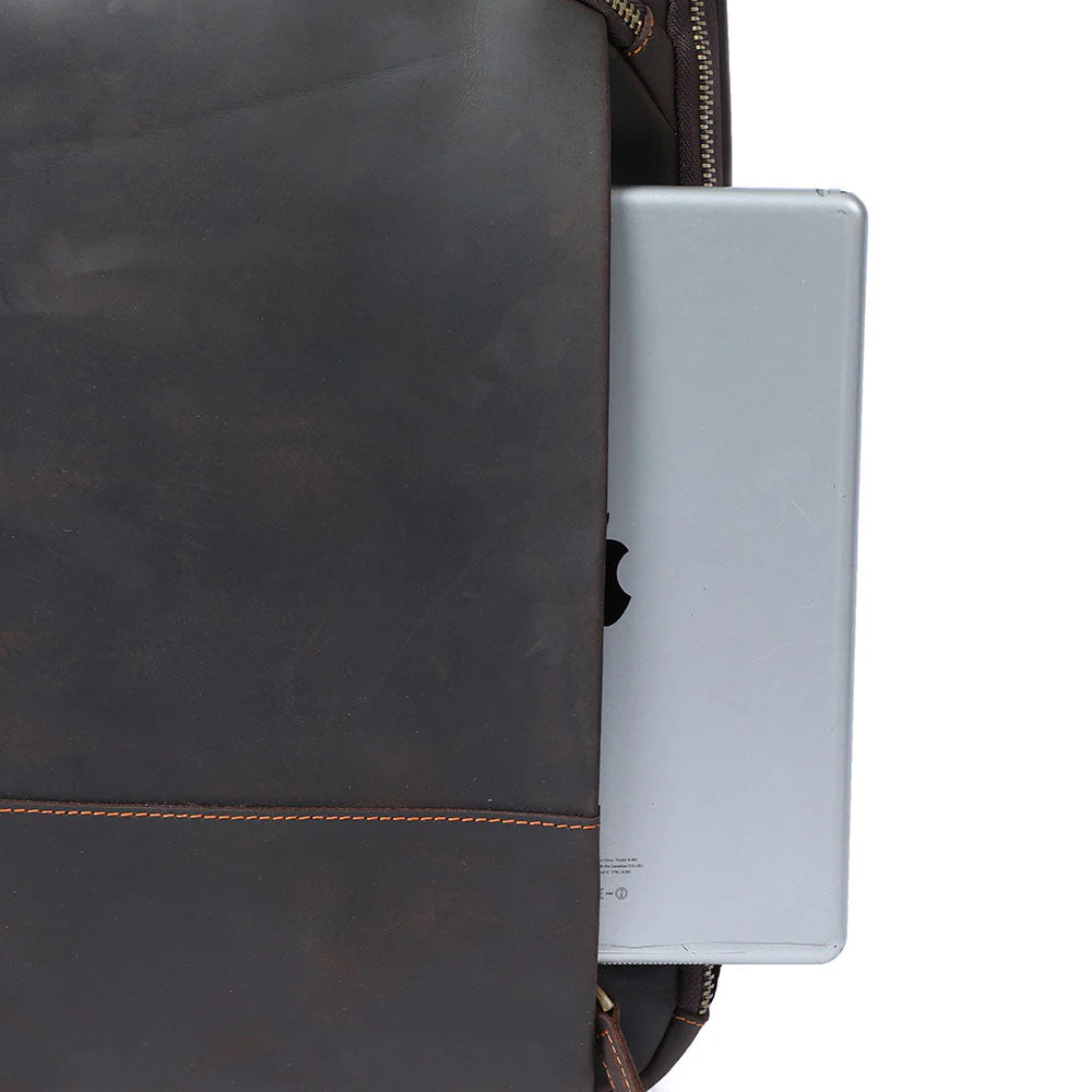 Leather Laptop Rucksack | ROSKA - Image 17