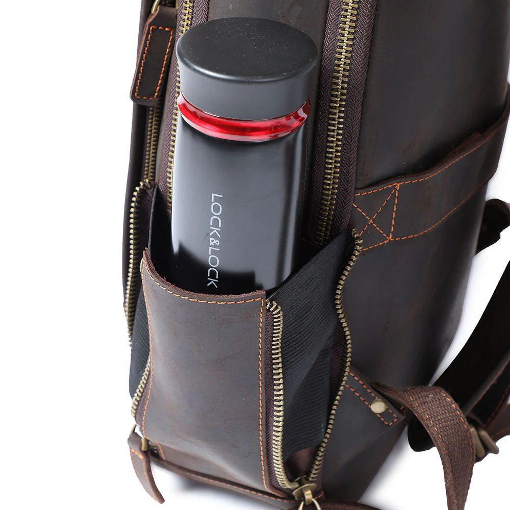 Leather Laptop Rucksack | ROSKA - Image 18