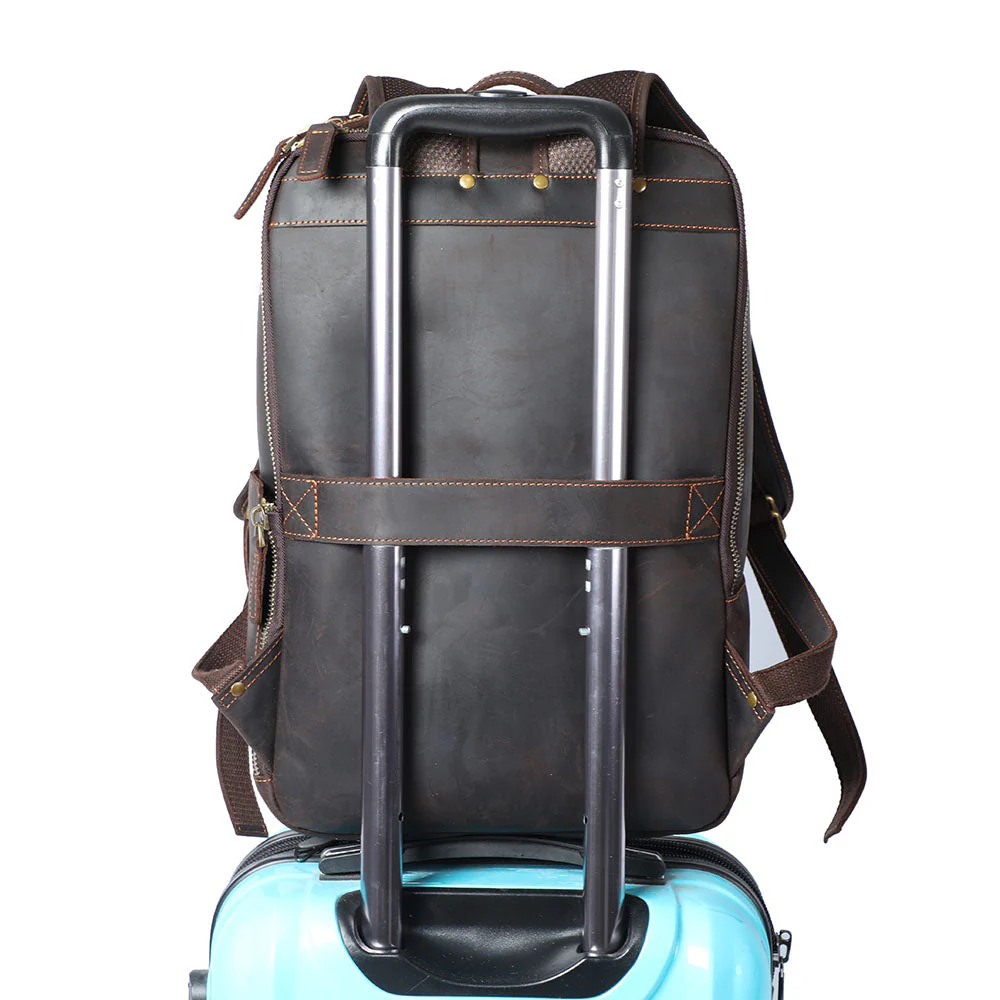 Leather Laptop Rucksack | ROSKA - Image 19