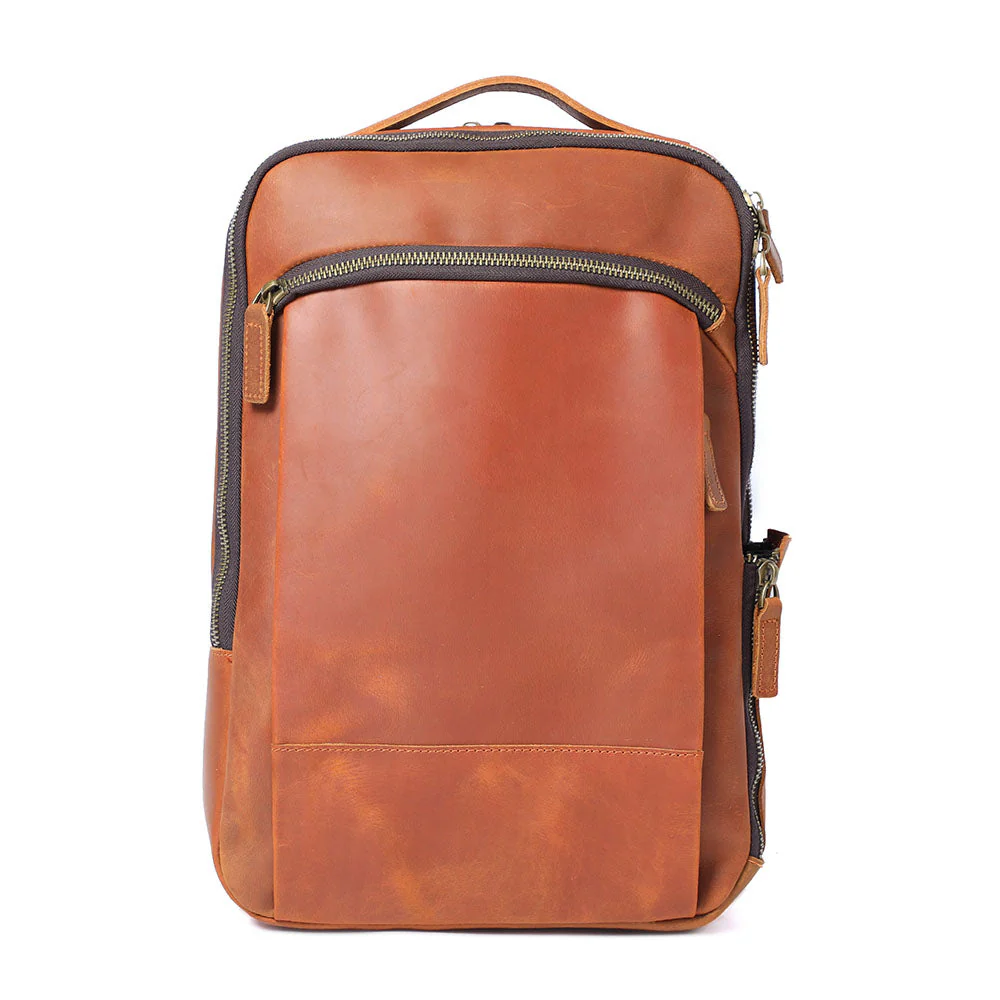 Leather Laptop Rucksack | ROSKA - Image 2