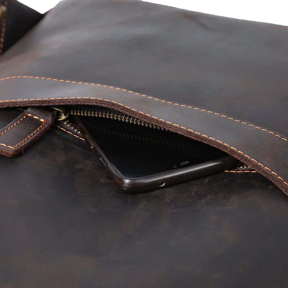 Leather Laptop Rucksack | ROSKA - Image 25