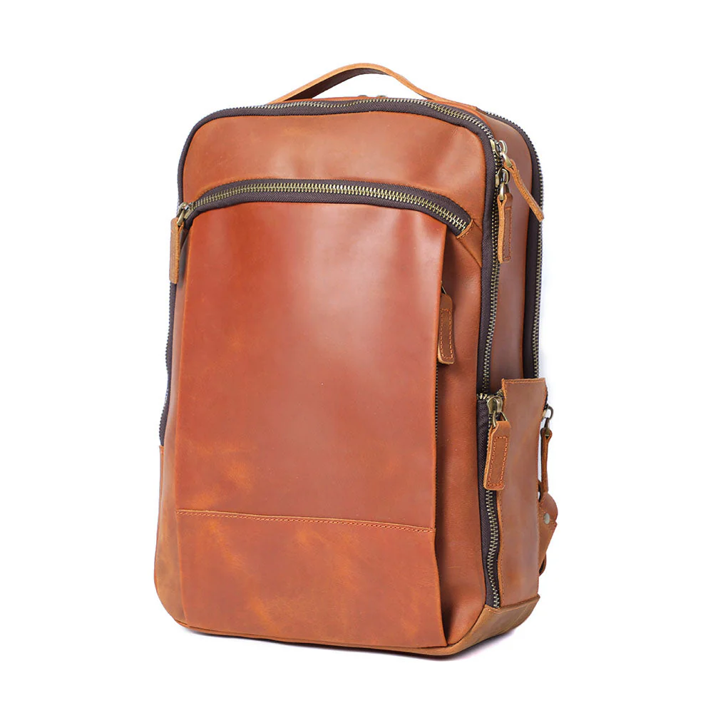 Leather Laptop Rucksack | ROSKA - Image 3