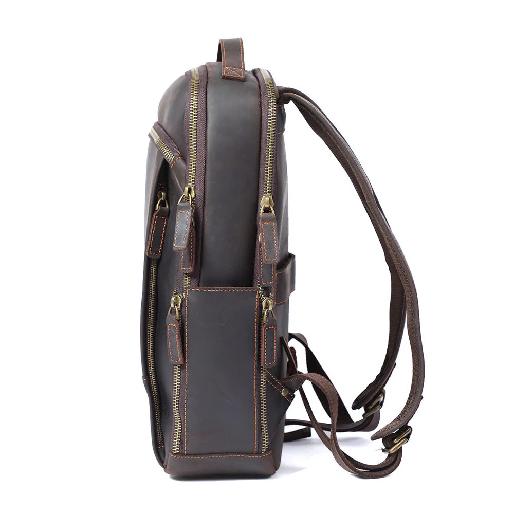 Leather Laptop Rucksack | ROSKA - Image 5