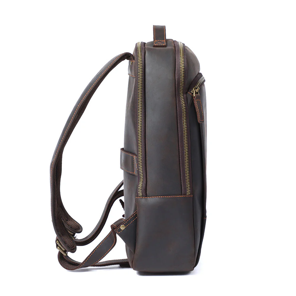 Leather Laptop Rucksack | ROSKA - Image 7